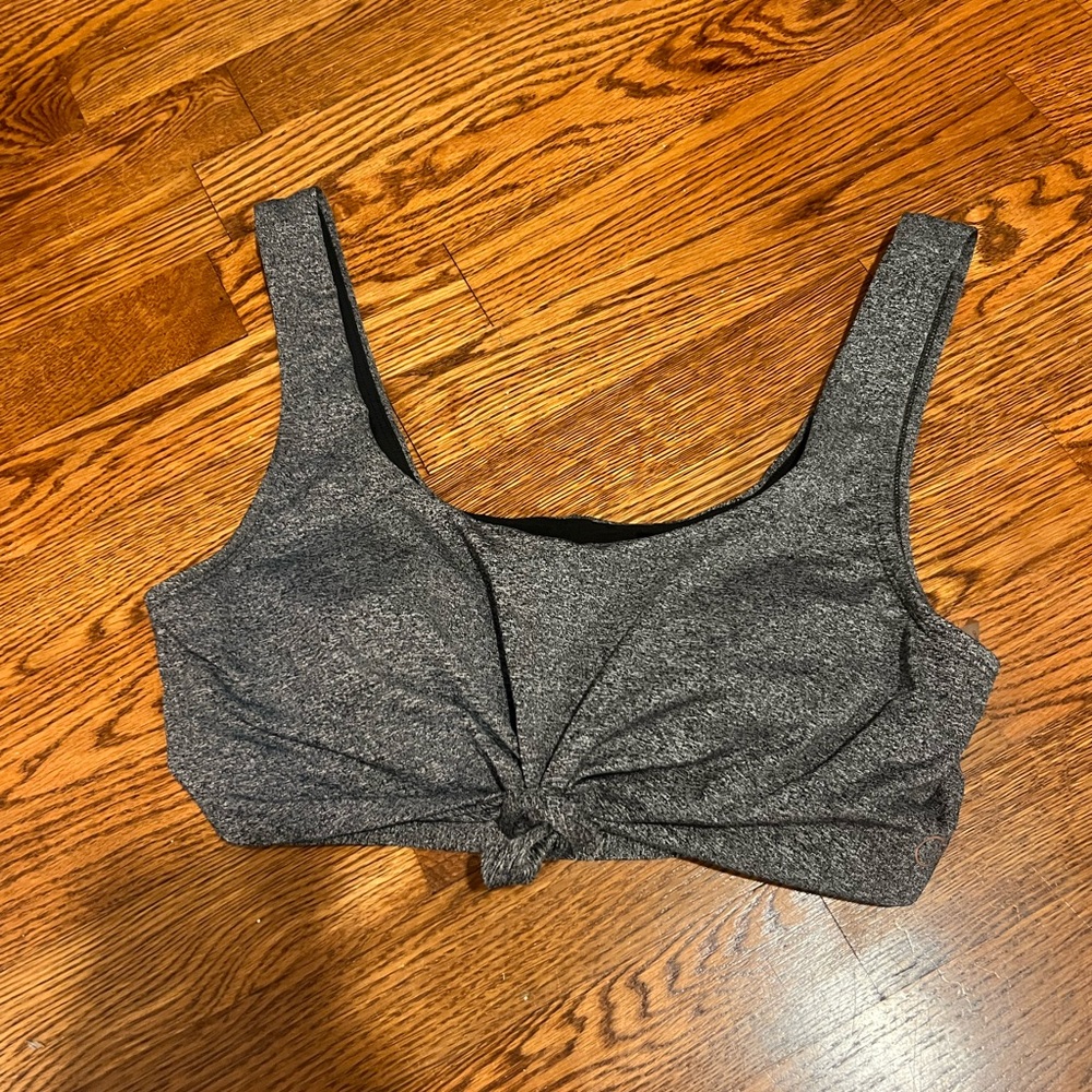 CALIA by Carrie Underwood Gray Bikini Top